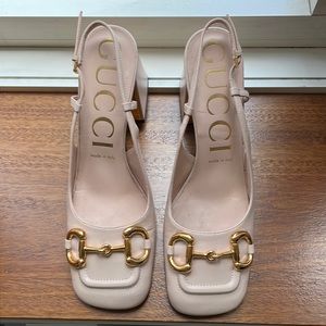 GUCCI Light Pink Slingbacks Sz 38